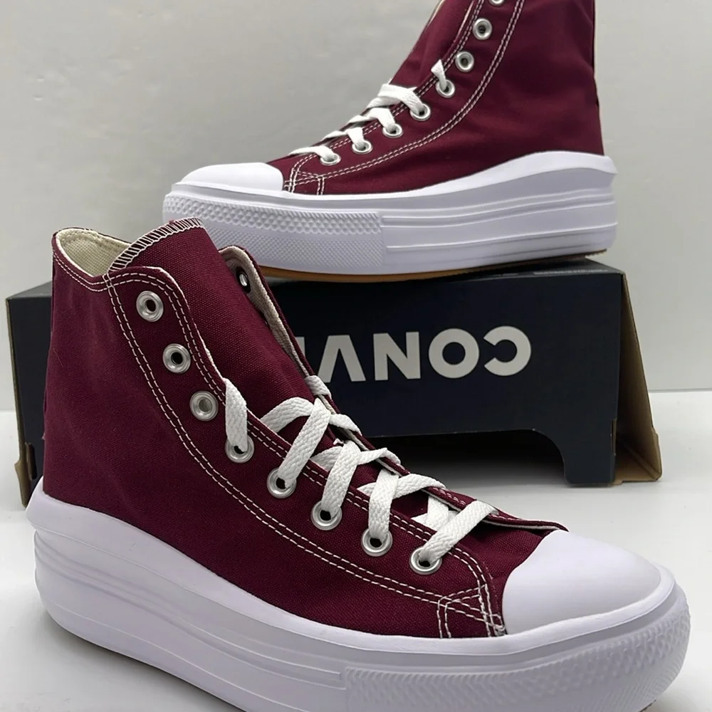 Converse WMNS High-Top Platform Sneakers A02430C CTAS MOVE HI
DARK BEETROOT/WHIT - Picture 14 of 16
